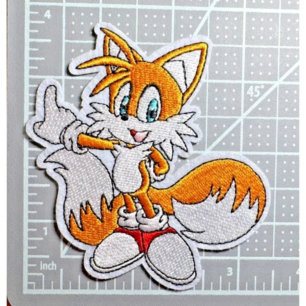 Tails Sonic The Hedgehog Movie Sega Video Game 4in Iron / Sew-On Patch - Picture 2 of 3